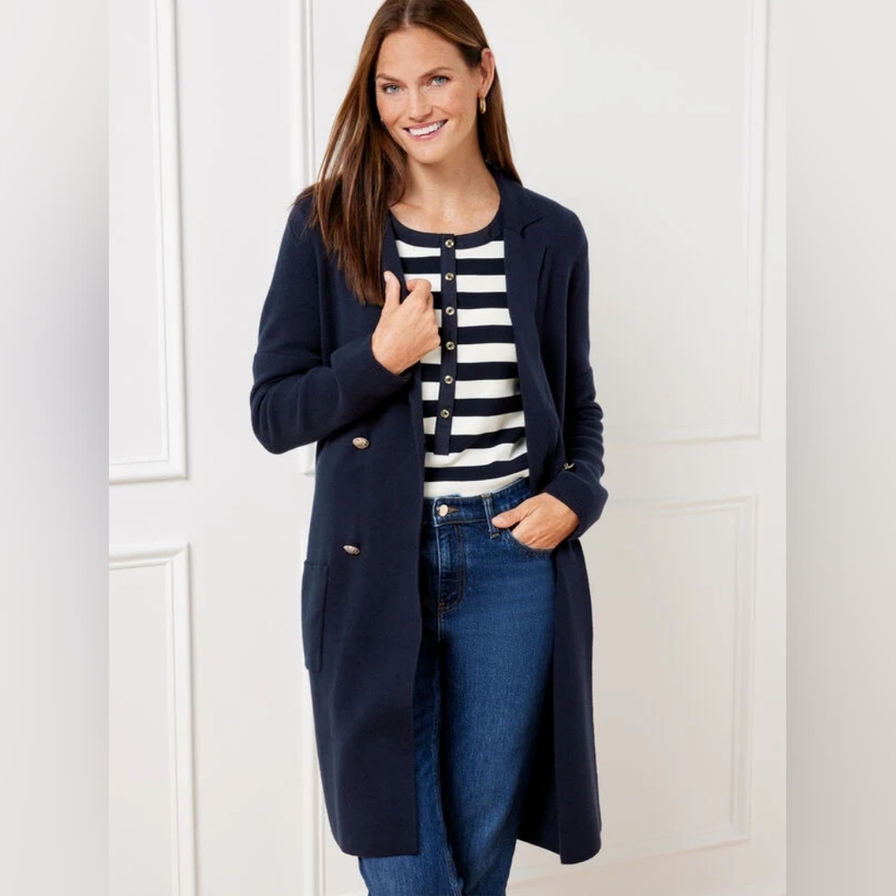 Talbots Double Breasted Duster Cardigan (Petite XL) NEW!